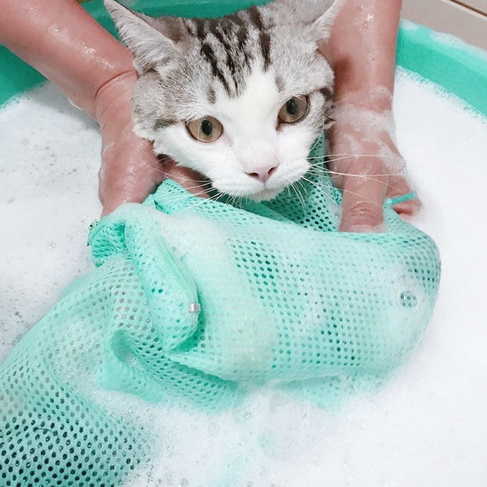 Saco De Banho Ajustável Para Gatos - Teco Pet