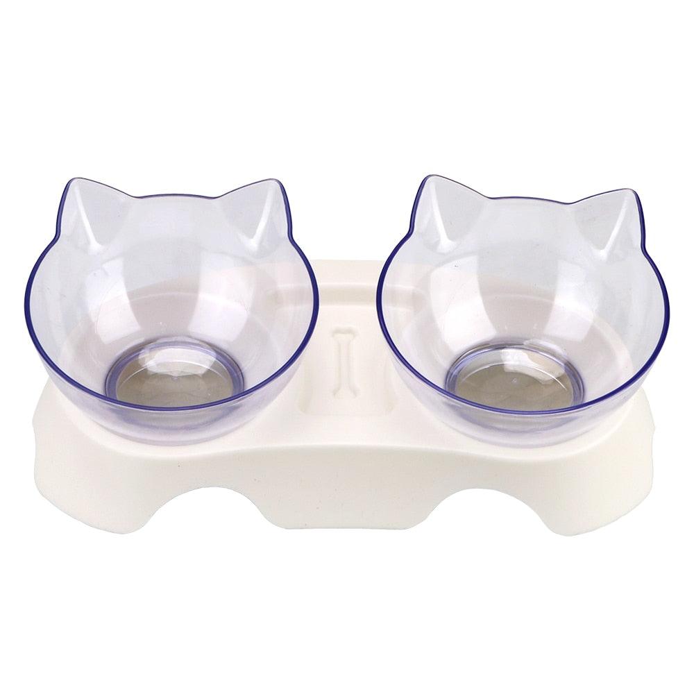 Comedouro Duplo para Gatos - Teco Pet