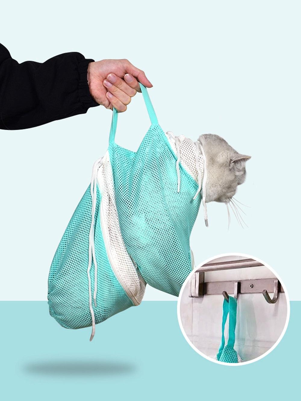 Saco De Banho Ajustável Para Gatos - Teco Pet