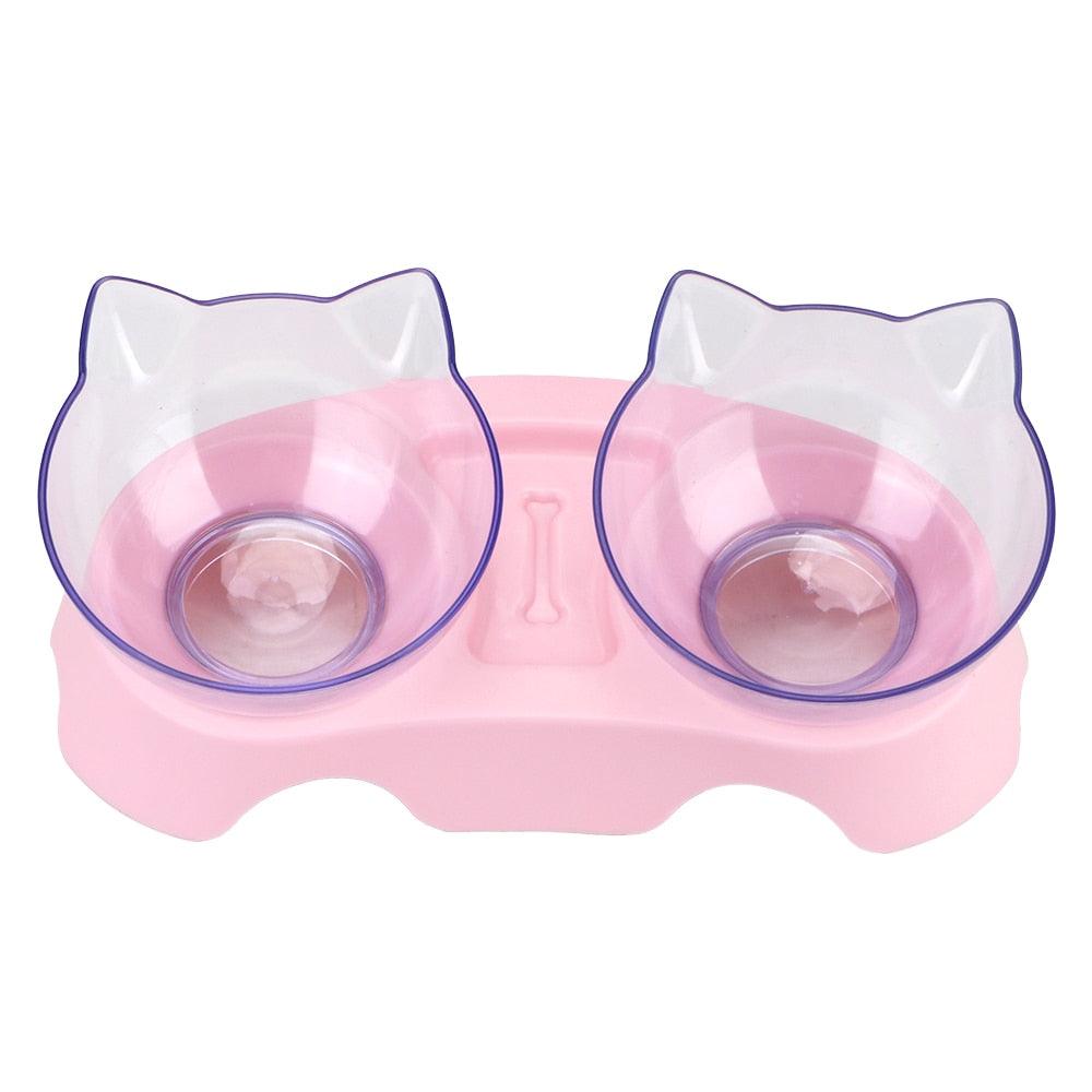 Comedouro Duplo para Gatos - Teco Pet