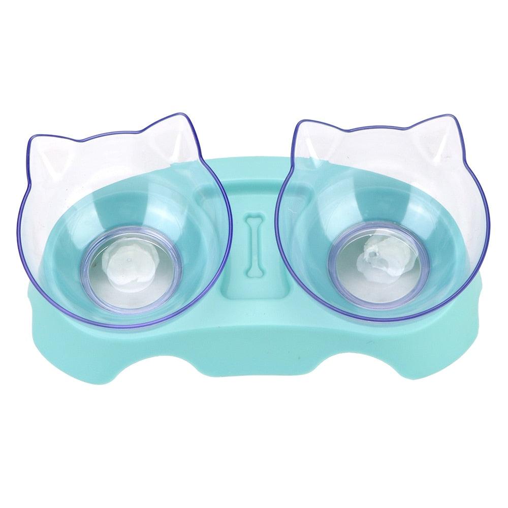 Comedouro Duplo para Gatos - Teco Pet