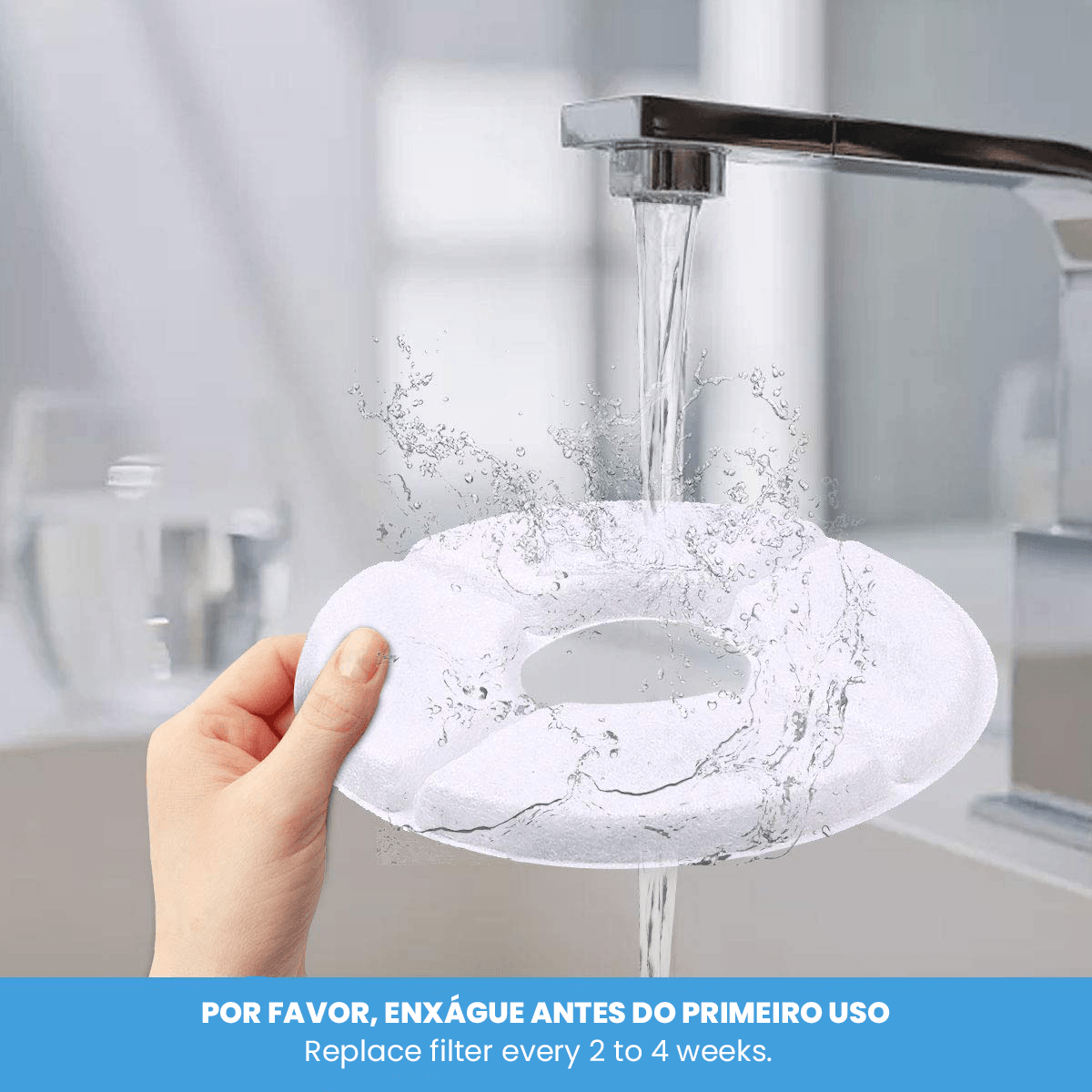 Refil de Filtro de Carvão Ativado para Bebedouro Automático - Teco Pet