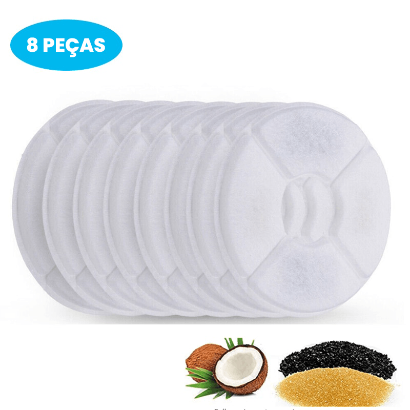 Refil de Filtro de Carvão Ativado para Bebedouro Automático - Teco Pet